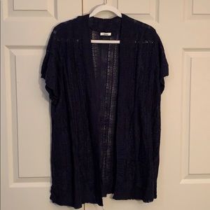 Maurices Navy Shortsleeved Cardigan
